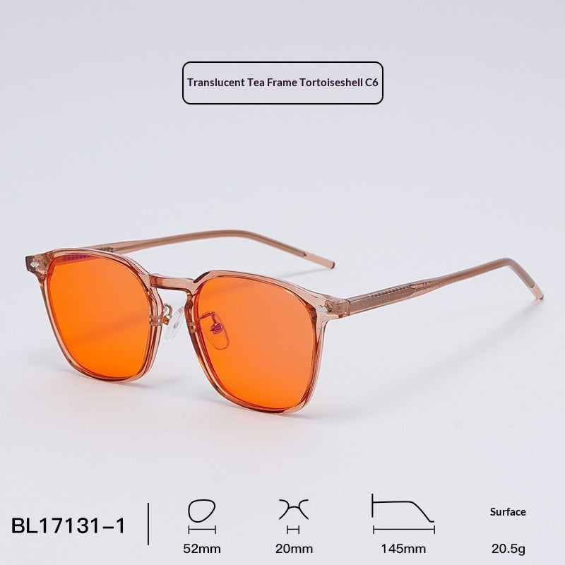 Orange Colored Glasses Anti Blue Light Eye Protection AR Anti Reflective Film by Ricaloux