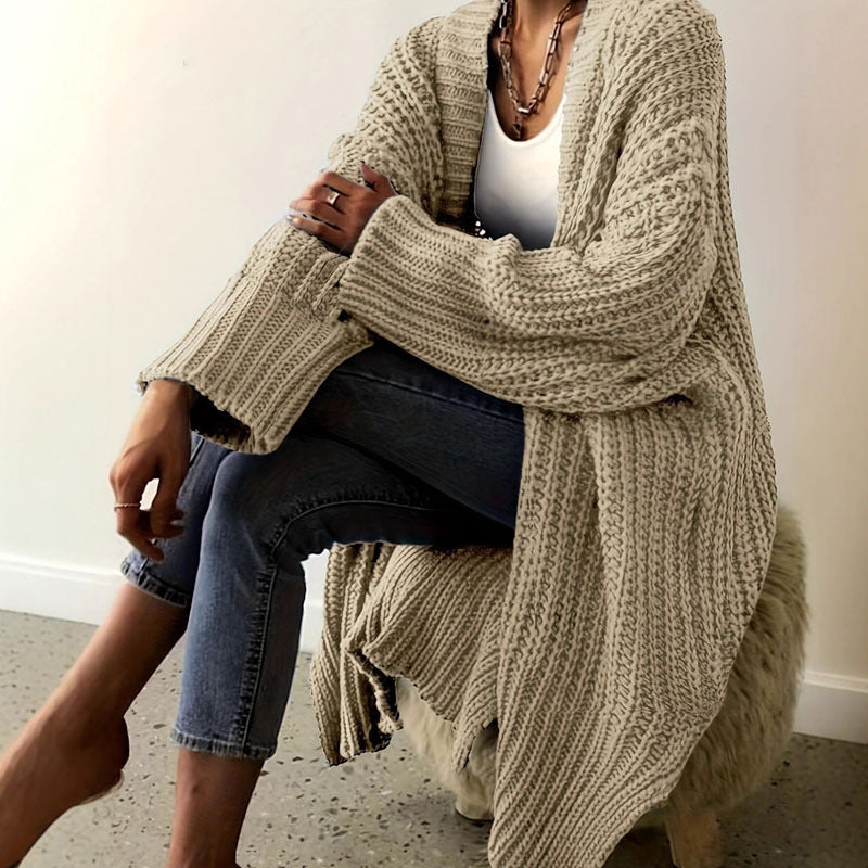Retro Korean Lazy Coat Loose Mid-length by Ricaloux
