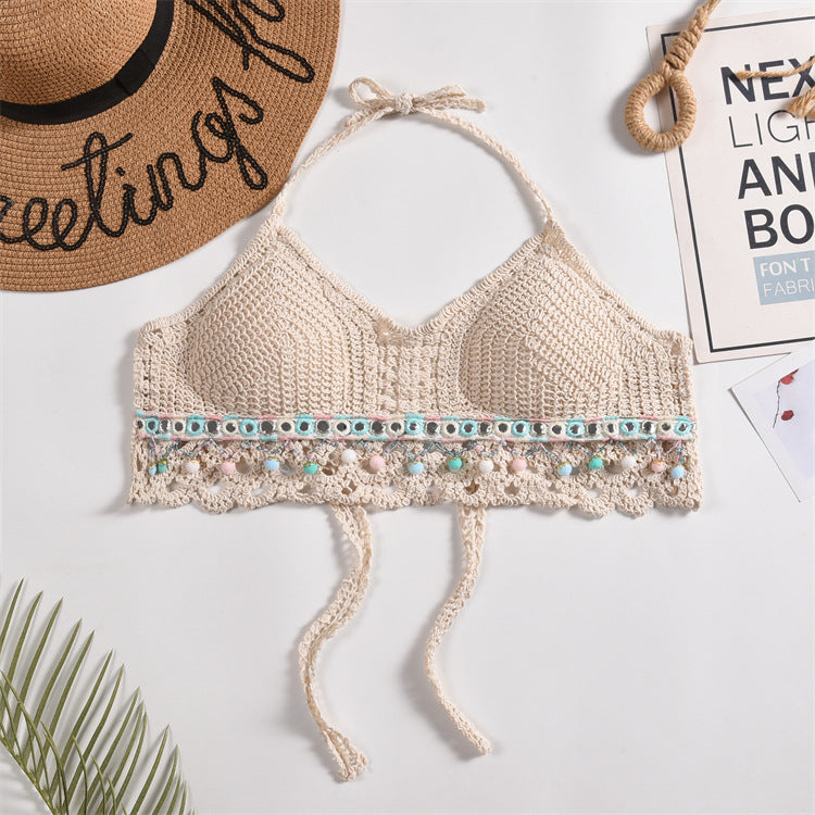 Womens Embroidered Hollow-Out Casual Swimsuit by Ricaloux