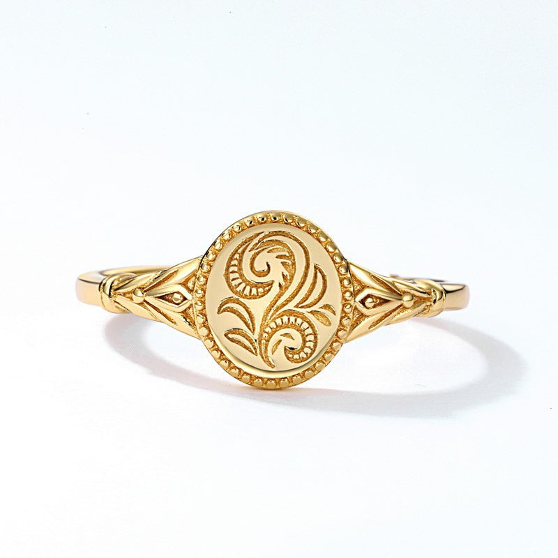 Alloy Geometric Flower Ring Jewelry For Women by Ricaloux