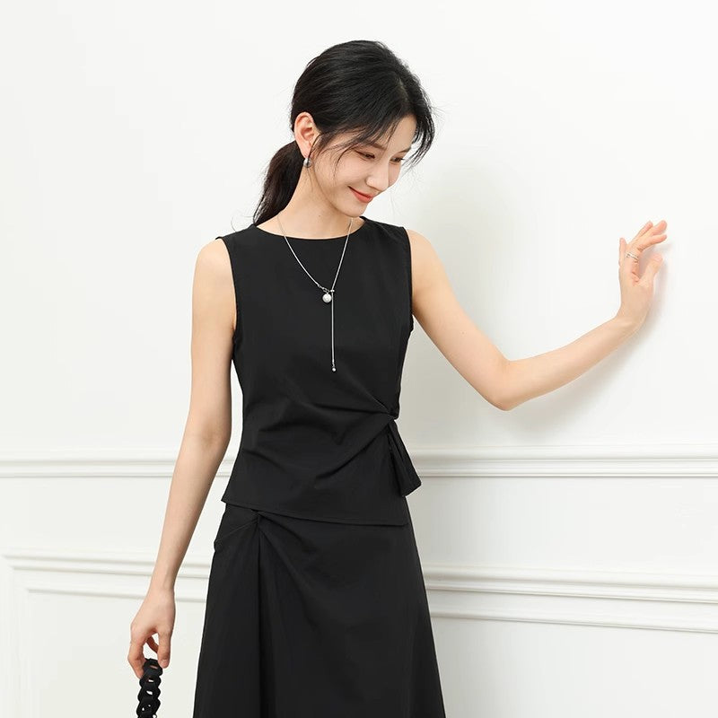 Sleeveless Summer Womens Mid-length Dress Figure-flattering And Slimming – Premium 0 | RICALOUX