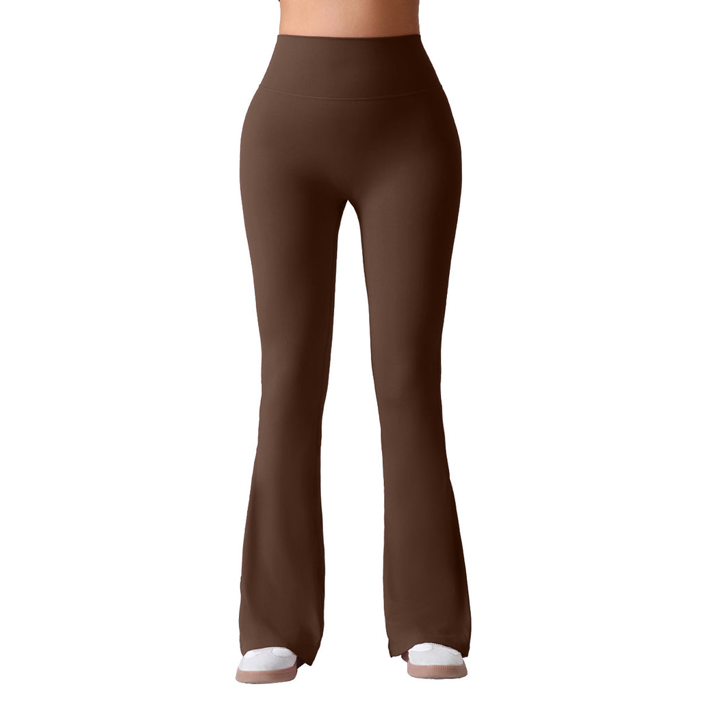 Women's Summer Thin Yoga Pants, Hip-Lifting Flared Fitness Pants, Quick-Dry Stretch Sports Pants, Slim-Fit Bootcut Trousers by Ricaloux