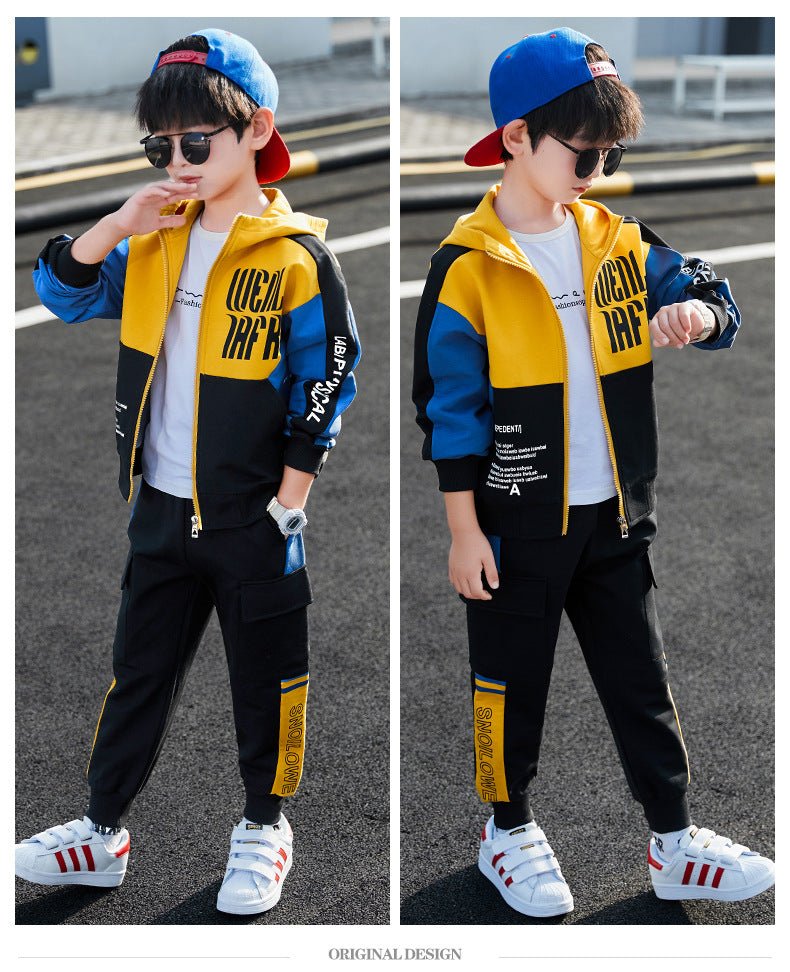 Boys Spring Clothing Sports Jacket Trousers Suit - RICALOUX