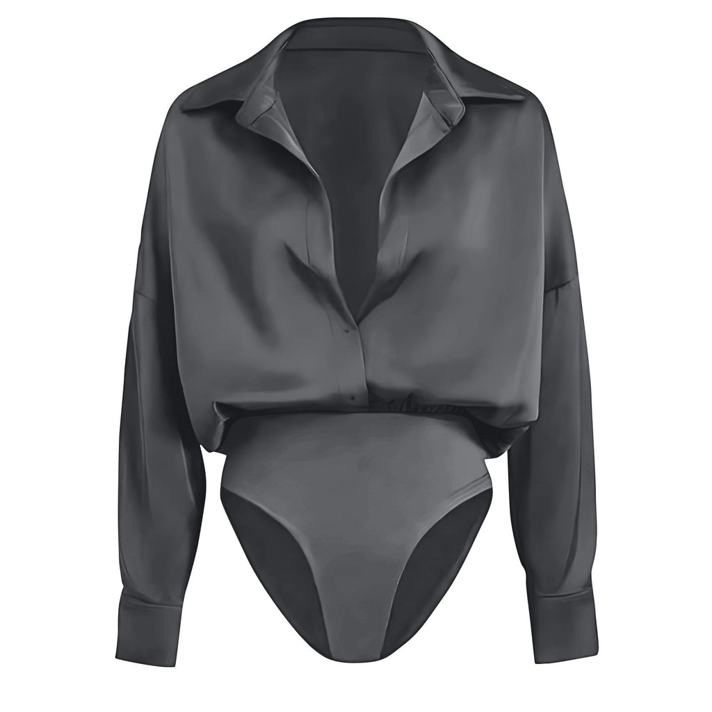 Womens Casual Long-sleeve Cardigan-button-up Shirt Top by Ricaloux