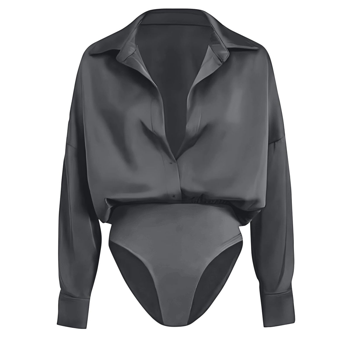 Womens Casual Long-sleeve Cardigan-button-up Shirt Top by Ricaloux