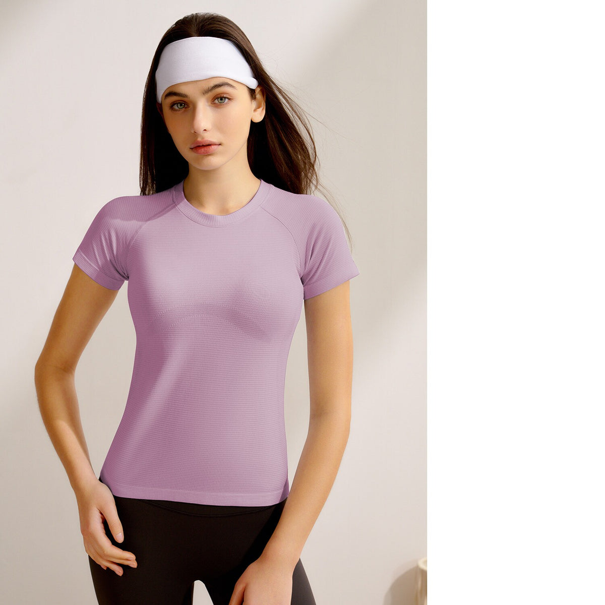 New Women's Short-Sleeve Yoga Top, Professional Pilates Training, Quick-Dry Running & Fitness Yoga Apparel by Ricaloux
