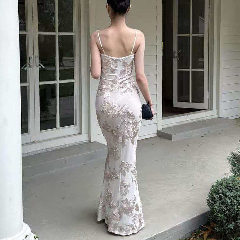 Strapless Backless Dress Long Sheath Skirt by Ricaloux