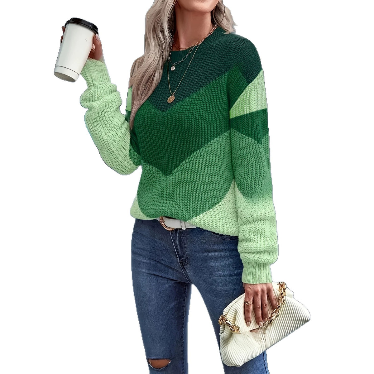Fashionable Elegant And Versatile Knitted Sweater – Premium 0 | RICALOUX