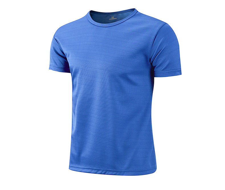Birds-eye Quick-drying Crew-neck Short-sleeve T-shirt by Ricaloux