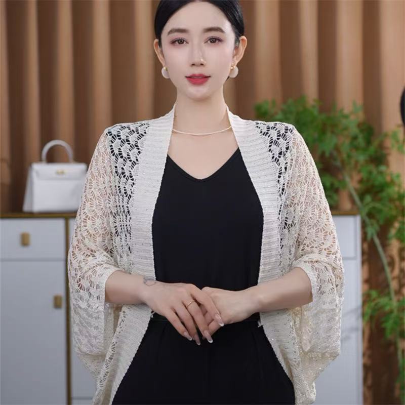 Knitted Shawl Fashionable Sun-protection Jacket by Ricaloux