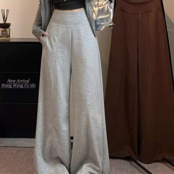 High-waisted Drapey Casual Pants For Women by Ricaloux