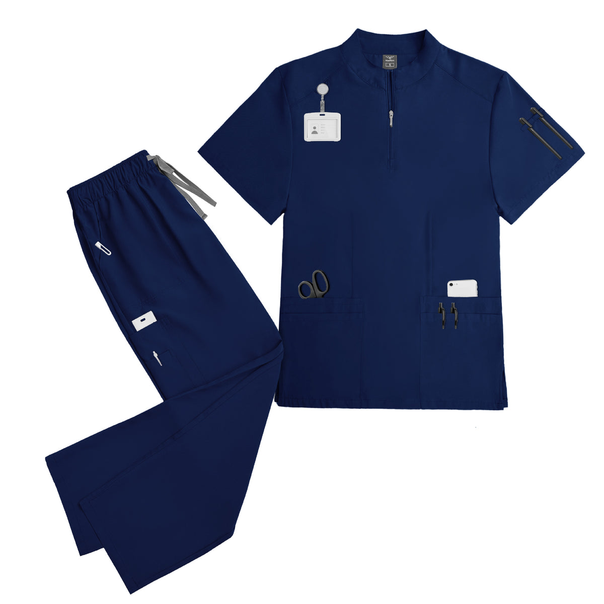 Short-sleeve Scrub Top For Doctors by Ricaloux