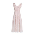 Deep V Suspender Bud Dress Design Sense - RICALOUX