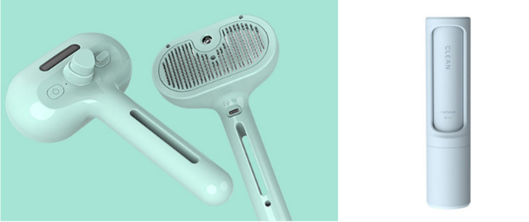 Pet Comb Self Cleaning Pets Hair Remover Brush For Dogs Grooming Tools Dematting Comb Built-in Mist Humidifier Pet Products by Ricaloux