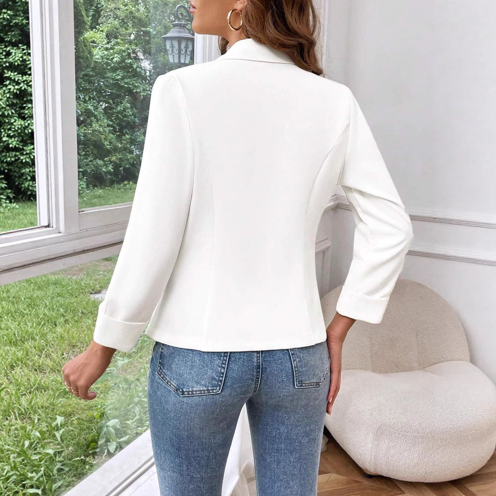 Elegant One-button Womens Blazer Casual Jacket – Premium 0 | RICALOUX