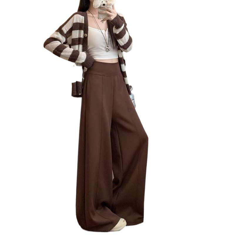 High-waisted Drapey Casual Pants For Women by Ricaloux