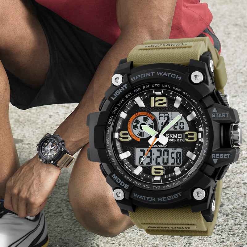 Sports Waterproof Electronic Watch Multifunctional Men by Ricaloux