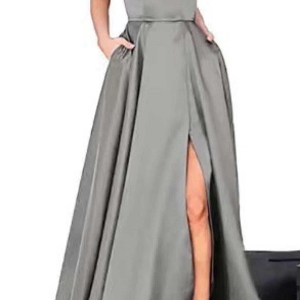 European And American Bridesmaid Dress, Long Style, Figure-flattering, Off-the-shoulder Design – Premium 0 | RICALOUX