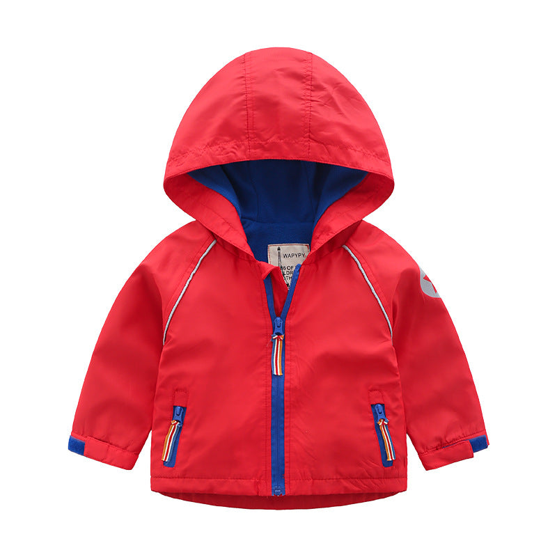 Boys' Hooded Autumn Clothing Children's Fleece Jacket by Ricaloux