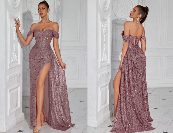 Best-selling Beaded Strapless Sexy Dress For Women – Premium 0 | RICALOUX