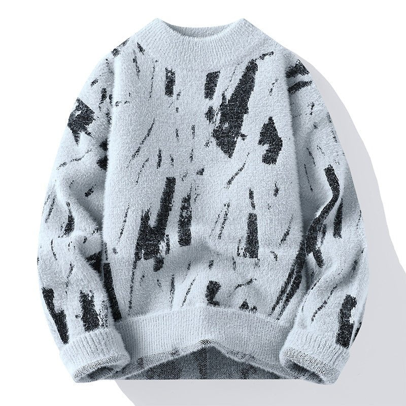 Winter Fleece-lined Thickened Men's Bottoming Sweater Fall And Winter Inner - RICALOUX