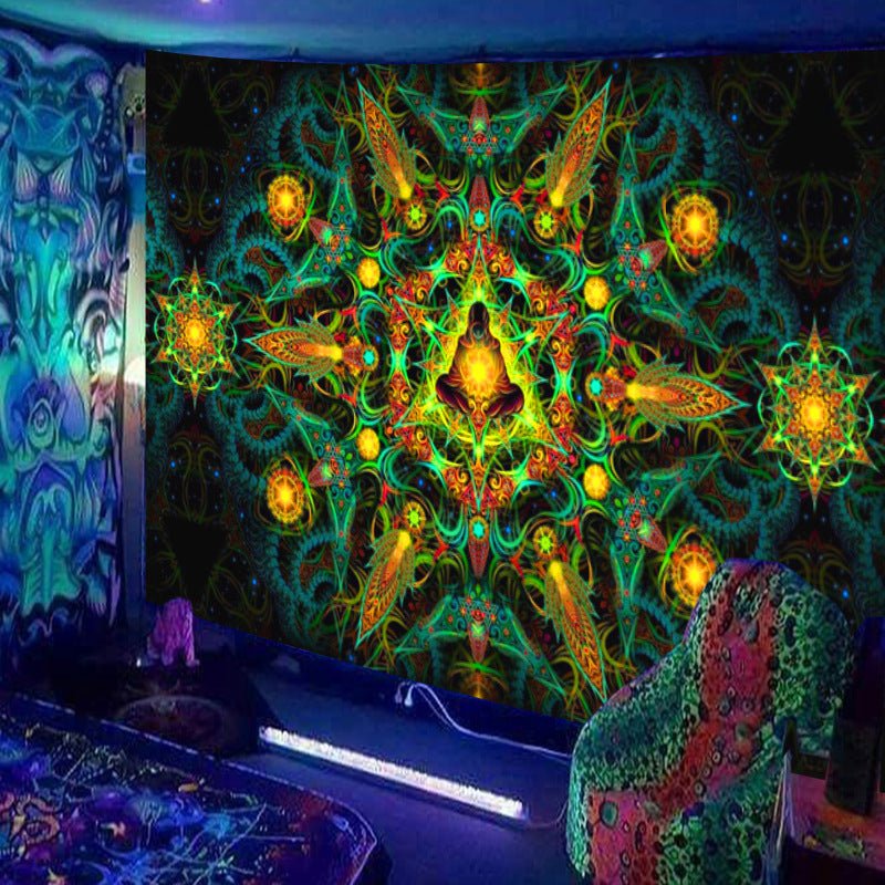 Home Decor Fluorescent Tapestry Background Fabric - RICALOUX
