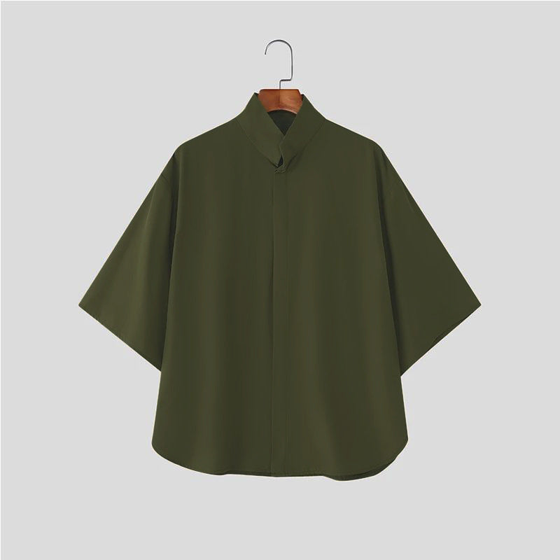 Drop-shoulder Casual Shirt by Ricaloux