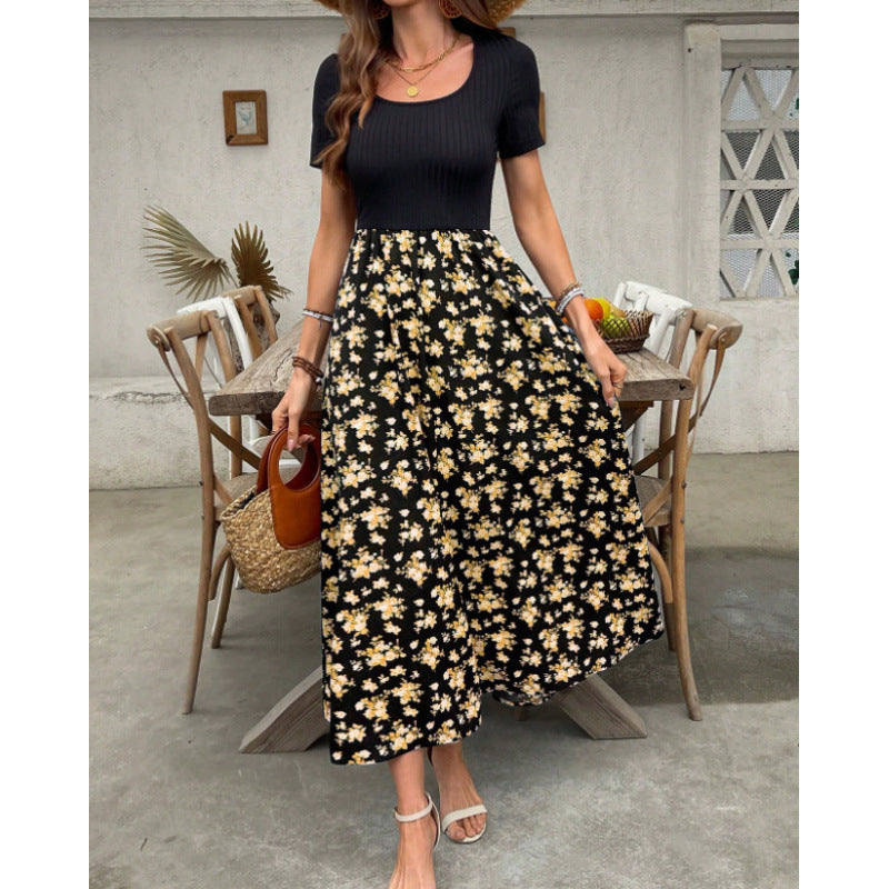 Summer European And American-style New-print Dress by Ricaloux