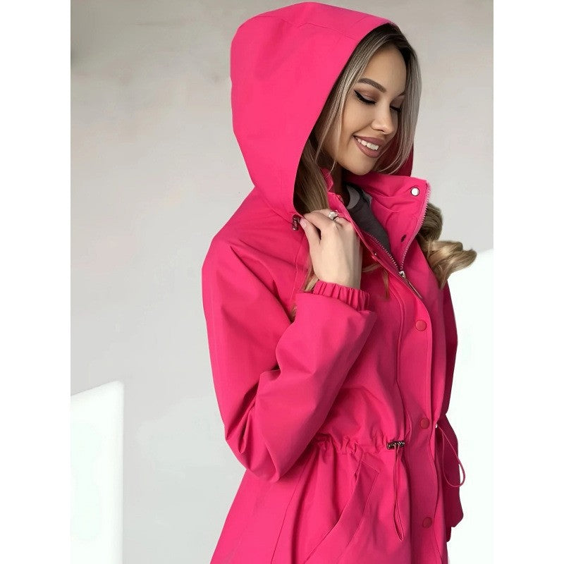 Womens Waterproof Slim-Fit Trench Coat – Premium 0 | RICALOUX