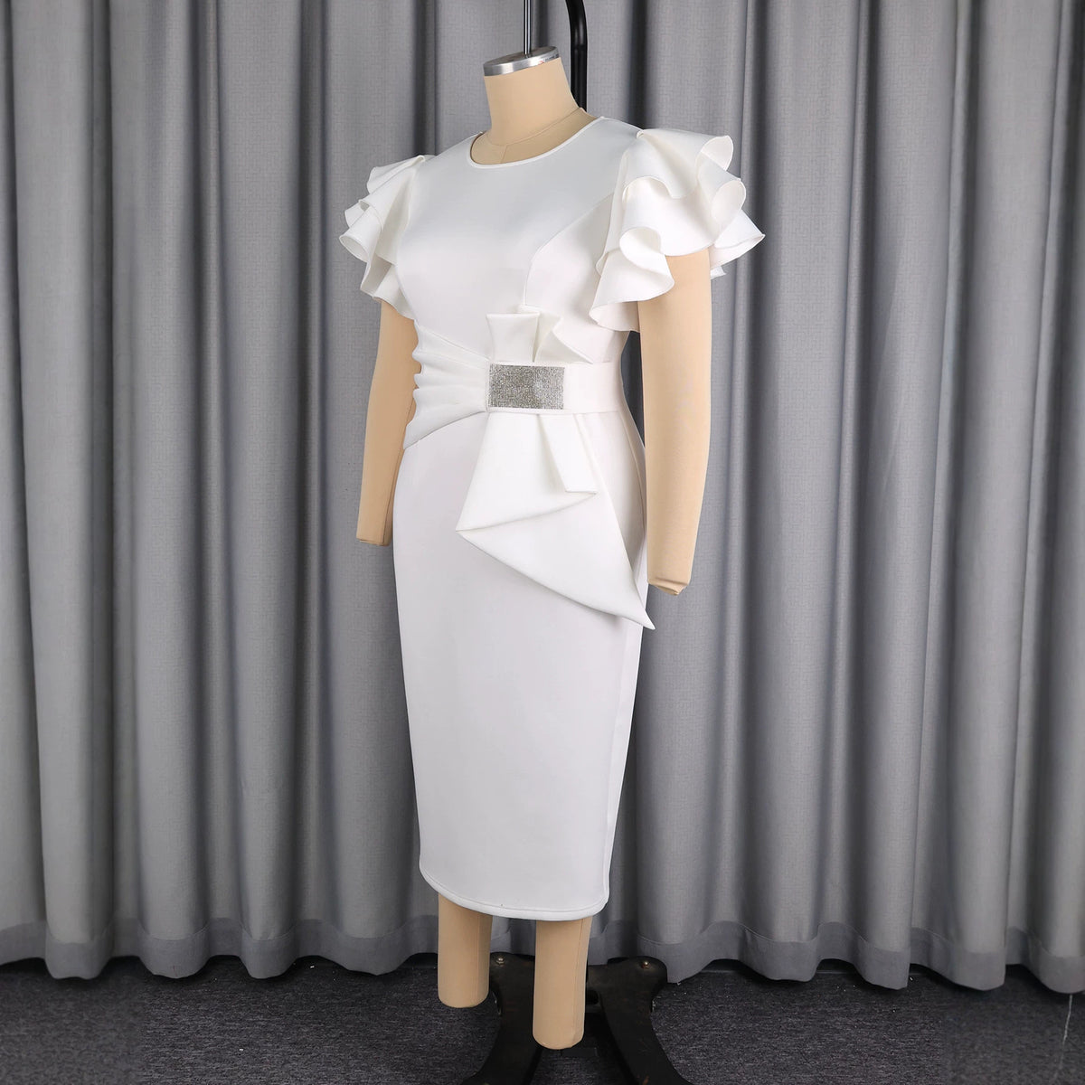 Fashionable High-waisted Figure-hugging Sheath Dress – Premium 0 | RICALOUX