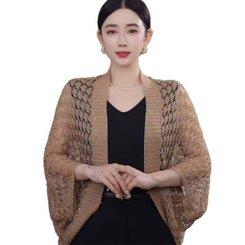 Knitted Shawl Fashionable Sun-protection Jacket by Ricaloux