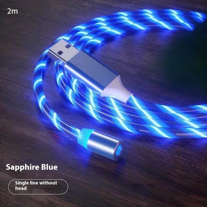 Magnetic Charging Cable Streamer Fast Charging Cable Lighting Micro USB Cable LED Magnet Charger Type-C Cable – Premium 0 | RICALOUX