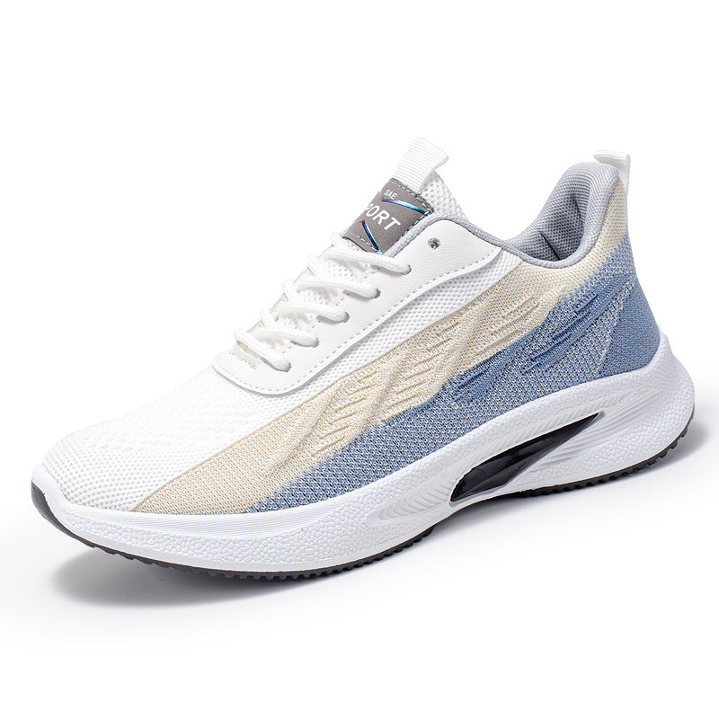 Color-blocked Mesh Sneakers Men Breathable Comfortable Casual Fashion Lace Up Wear-resistant Walking Running Sports Shoes – Premium 4 | RICALOUX