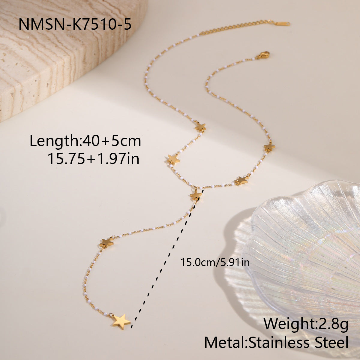 Stainless Steel Jewelry Tassel Necklace For Women – Premium 0 | RICALOUX