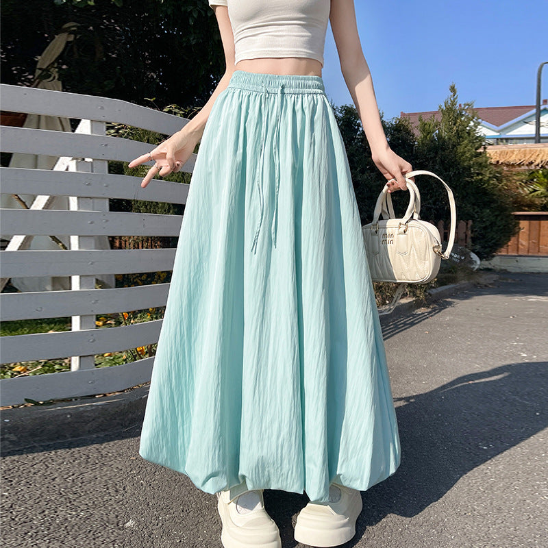 Puffy Petal High-waisted Midi Skirt by Ricaloux