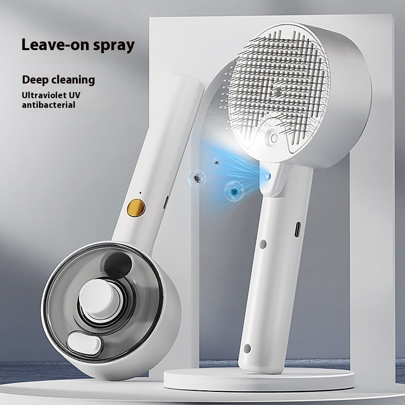 Animal Hair Remover Brush Dog And Cat Steam Brush Pet Self Cleaning Dog Brush Grooming Removes Cat Hairs Cat Dog Accessories Pet Products by Ricaloux