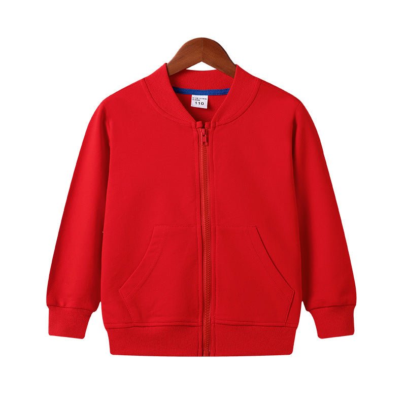 Children's Autumn Clothing Boys And Girls Zipper Sweater Coat Casual Sports Top - RICALOUX