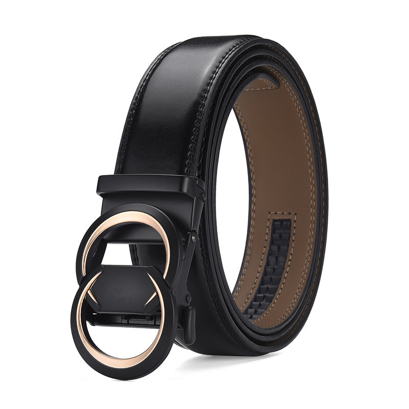 Mens Versatile Business Casual Denim Belt by Ricaloux