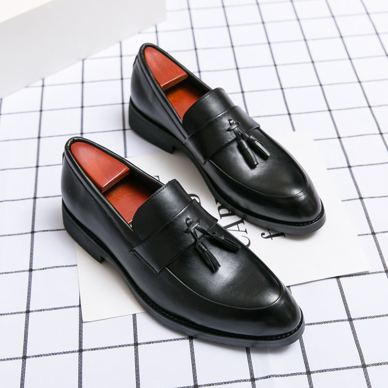 Casual Men Loafers Classic Tassel Men Leather Shoes Wedding Men Dress – Premium 0 | RICALOUX