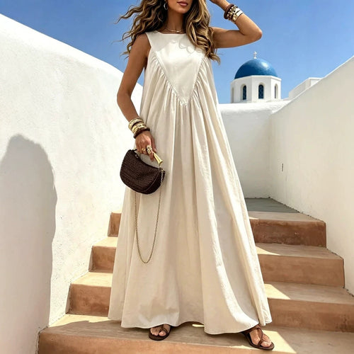 Cross-border New Solid-color Elegant Dress by Ricaloux