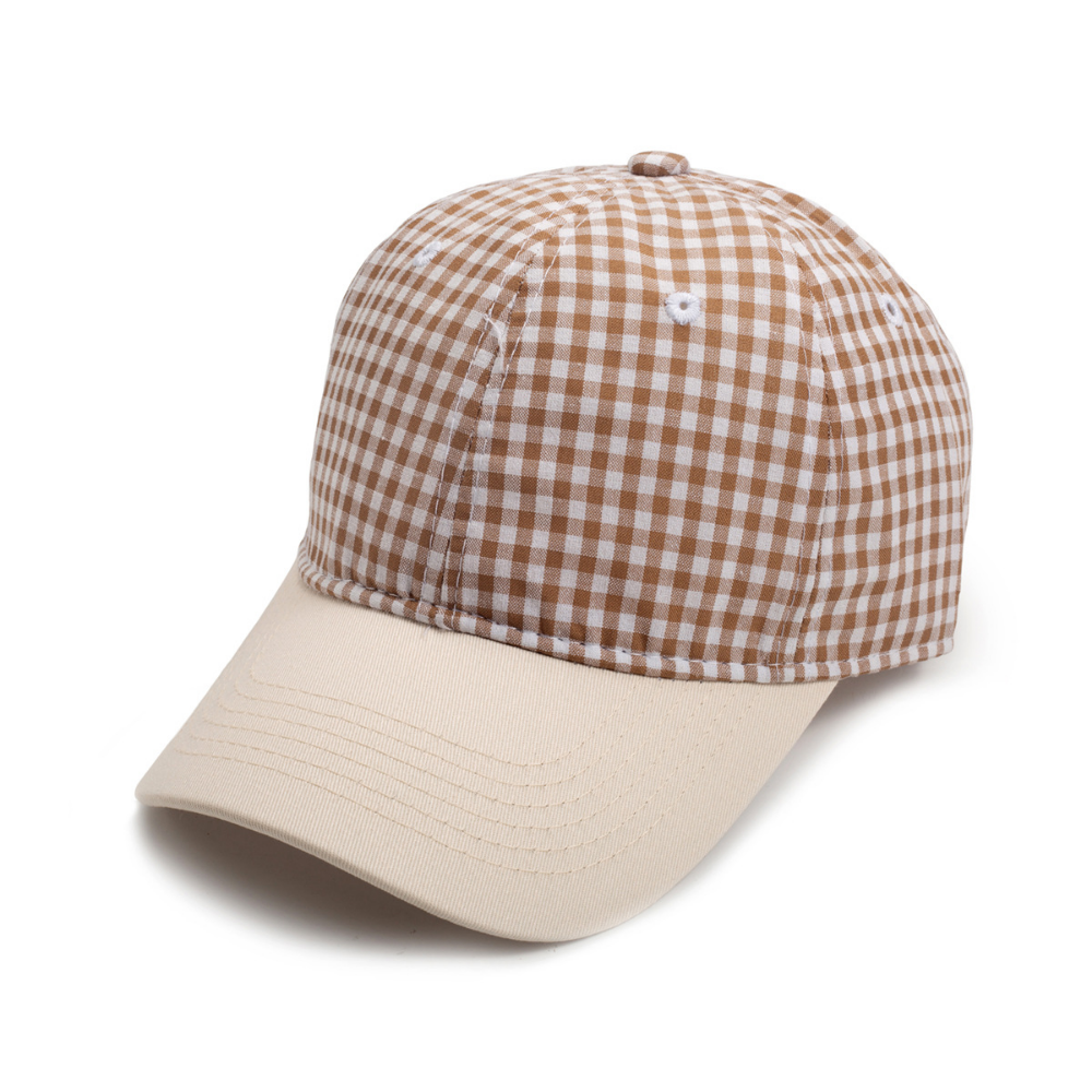 Men's And Women's Multi-color Small-checkered Baseball Cap. Fashionable And Fresh Style. Perfect For Summer Walks, Outings With Friends, And Versatile Sun Protection. – Premium 4 | RICALOUX