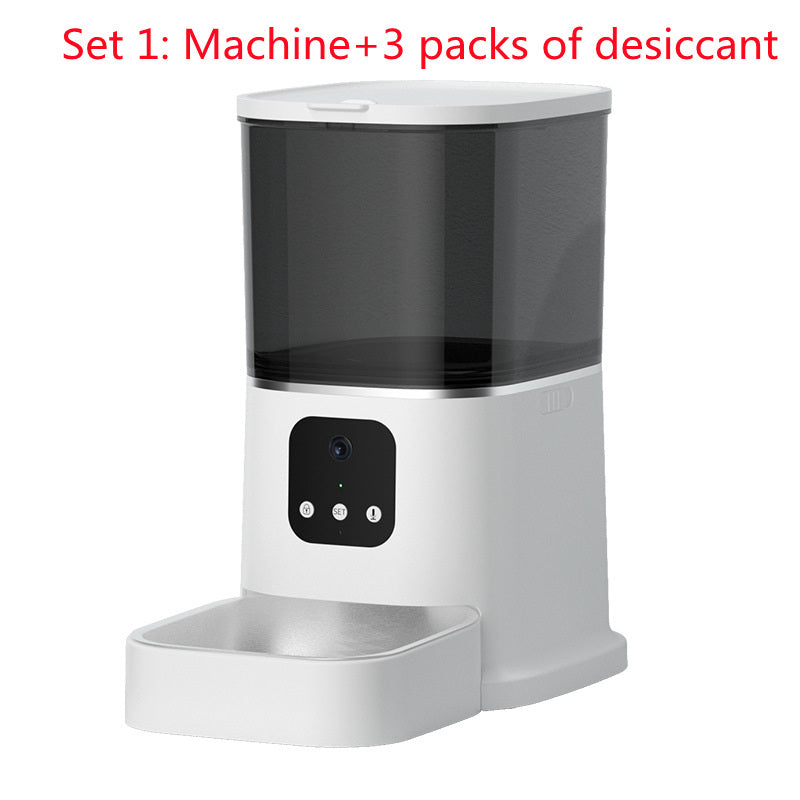 Pet Automatic Feeder Large Capacity Smart Voice Recorder APP Control Timer Feeding Cat Dog Food Dispenser With WiFi Pet Bo by Ricaloux