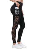 New Arrival Best-Selling Yoga Pants, Sports & Outdoor Skinny Leggings With Butt-Lifting Design, Spliced Mesh And Pockets by Ricaloux