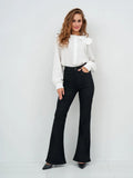Slightly Stretchy Slightly Flared Full-length Jeans – Premium 0 | RICALOUX