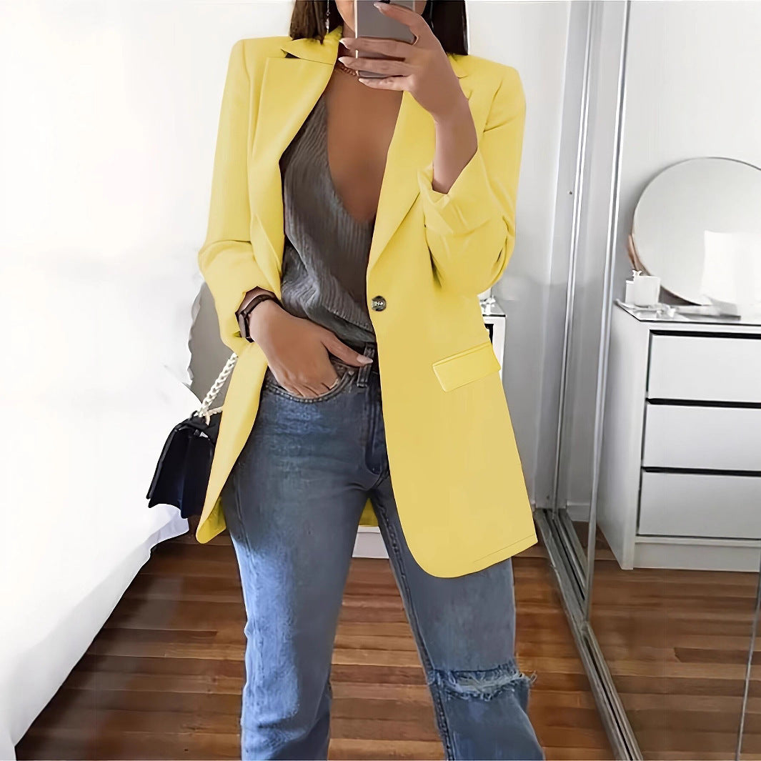New Stylish Casual Slim-fit Lapel Blazer For Women – Premium 0 | RICALOUX