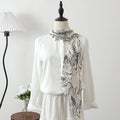 Vintage High-end Long Ribbon Silk Scarf Waist Accessory Fashionable Stripes – Premium 0 | RICALOUX