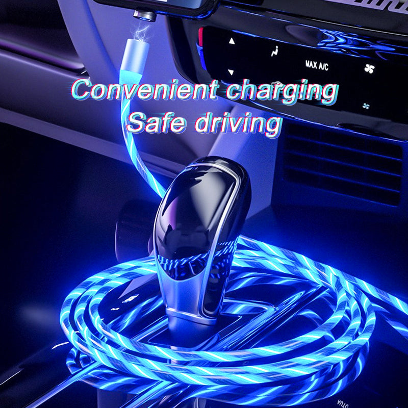 Magnetic Charging Cable Streamer Fast Charging Cable Lighting Micro USB Cable LED Magnet Charger Type-C Cable – Premium 0 | RICALOUX