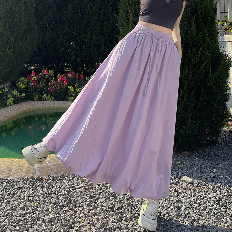 Puffy Petal High-waisted Midi Skirt by Ricaloux