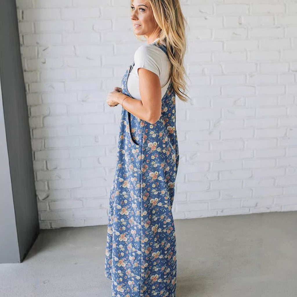 Fashionable And Versatile Printed High-waisted Jumpsuit For Women – Premium 0 | RICALOUX
