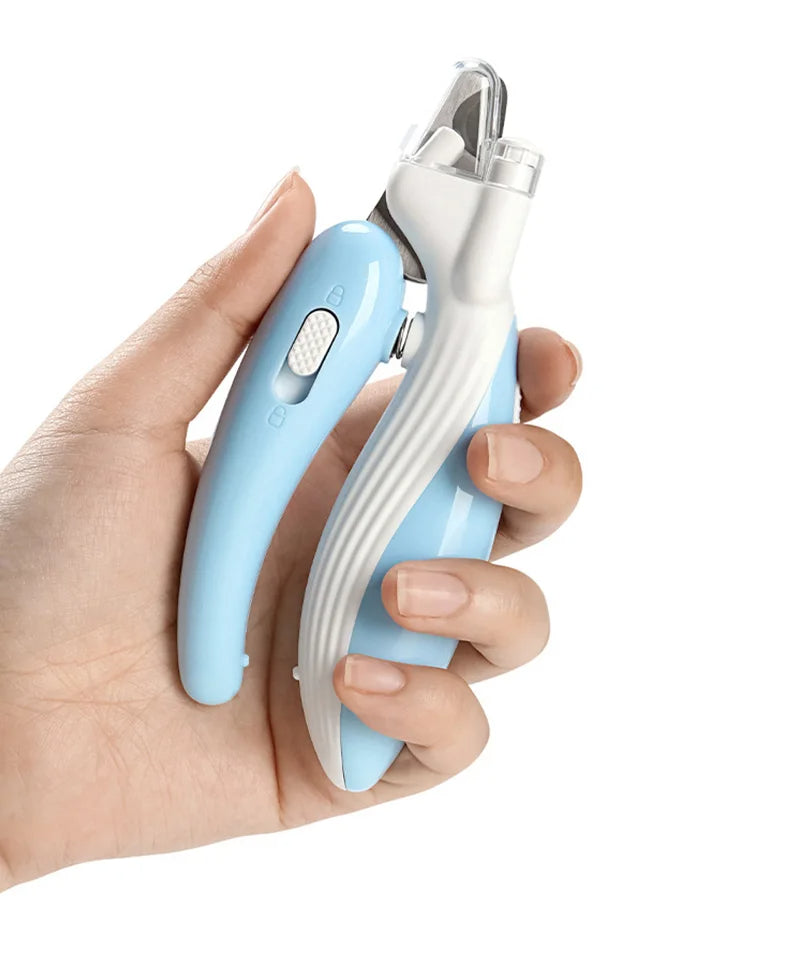 Pet Nail Clippers Dog Nail Clippers Cat Nail Clippers LED Electric Nail Grinder Pet Supplies LED Light Pet Nail Clippers by Ricaloux